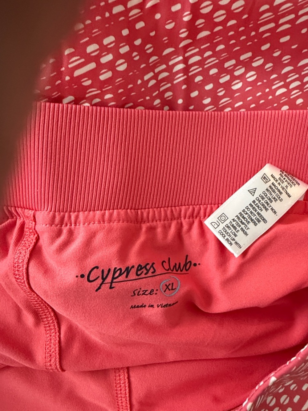 Women's Pink Printed Mini Skirt with Elastic Waistband - Picture 3 of 3